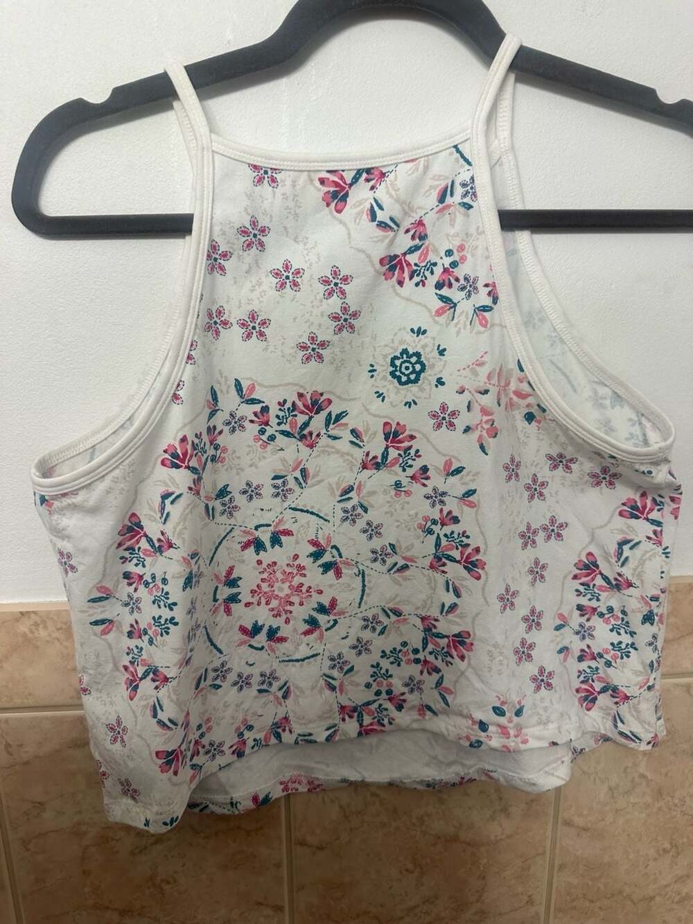 Torrid Floral High Neck Halter Crop Top - Picture 2 of 3